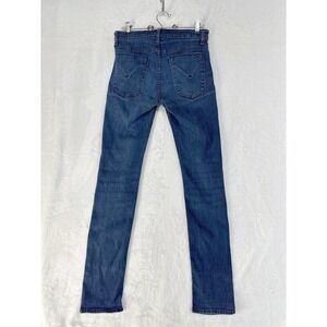 Hudson Shine Skinny Jeans Womens 30 (29x31) Midrise Stretchy - NOTE Fabric Pulls
